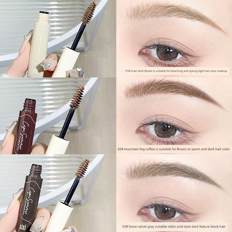 Xixi Eyebrow Cream Women's Light Korean Style Waterproof Long Lasting Fadeless Brown Wild Eyebrow Shaping Liquid Dyed Water Eyebrow Pencil