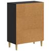 Shoe Cabinet DELFT 59.5 X 39.5 X 90 Cm Engineered Wood Black