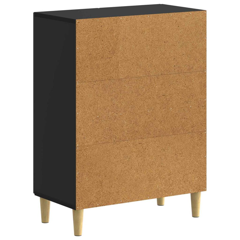 Shoe Cabinet DELFT 59.5 X 39.5 X 90 Cm Engineered Wood Black