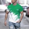New Men's Casual Fashion Short Sleeve T-Shirt, Digital Printing Short Sleeve T-Shirt