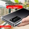 Phone Case for Huawei P40, Full Protection Transparent Airbag Shockproof Soft TPU (With Lanyard Hole) ES-Ip9 Series Upgraded Version Translucent White