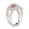 Two-Tone 'Love Mom' Ring - Ideal Gift for Christmas & Mother's Day