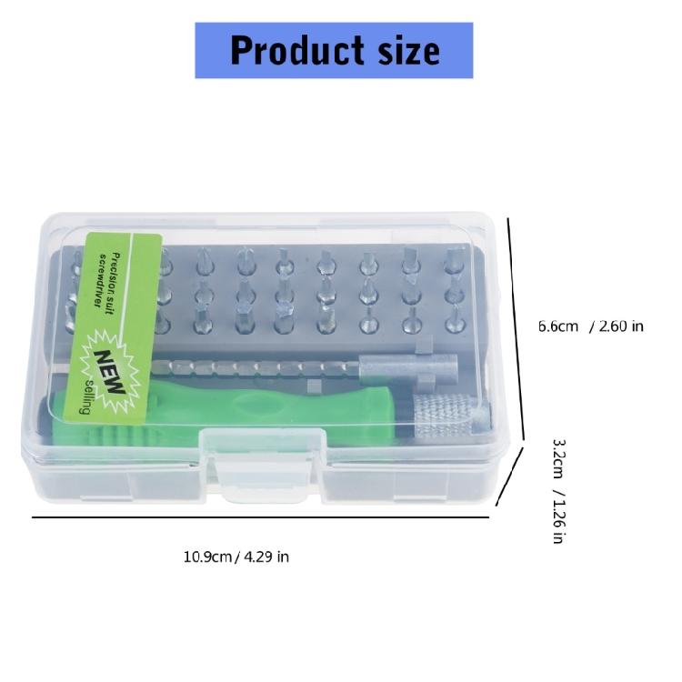 Professional 32pcs Magnetic Screwdriver set with Comfort Hold  ABS Metal for Home DIY Electronics & Furniture Assembly