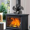 Wood Burning Stove Fan Non Electricity Wood Stove Fan Heat Powered Energy Saving Heating Supplies For Pellet Pipe Men Women