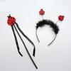 Lady Bugs Costume Star Wands Ladybird Wing Headbands Tutus for Dress Up Pretend Play Birthday Halloween Party Cosplays