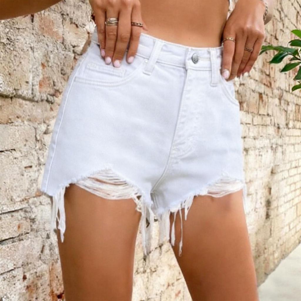 Ladies' Casual  Versatile Fashionable Denim Shorts