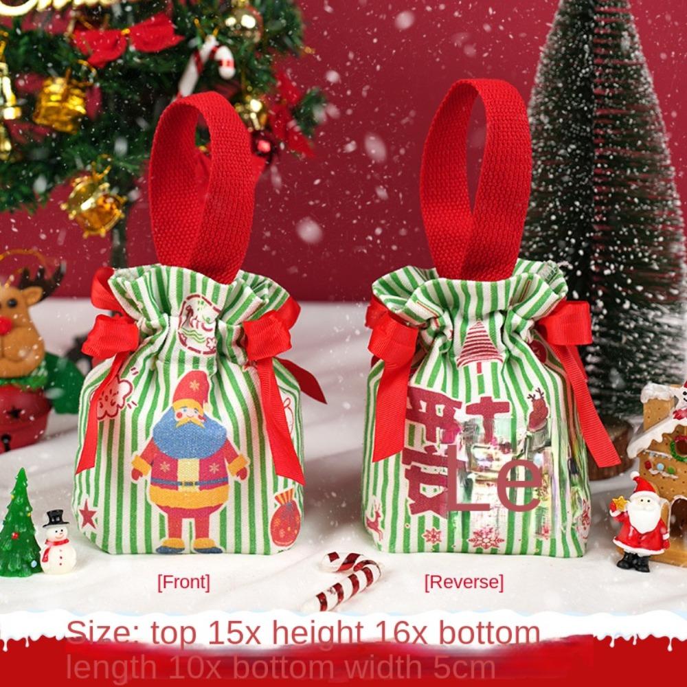 Sac de bomboane de nuntă de mare capacitate, cutie de bomboane cu desene animate, portabil, sac de cadouri de Crăciun, petrecere de nuntă