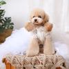 Handmade White Pet Princess Dress Small Dog Dress Pet Teddy Original Wedding Solid Colour Skirt Fashionable Dog Clothes