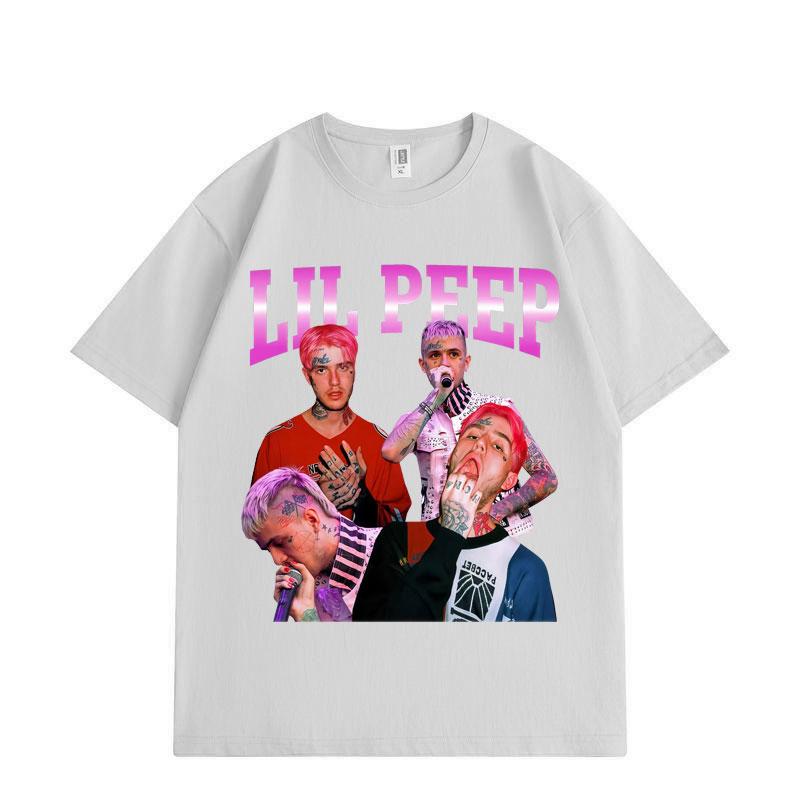 

Rapper Lil Peep Graphic T Shirts Fashion Hip Hop Short Sleeve T-shirts Summer Loose Cotton T-shirt Unisex Y2k Streetwear 3XL