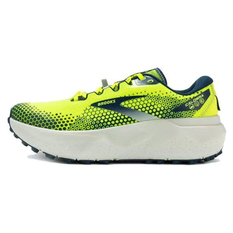 Brooks Caldera 6 Comfortable Versatile Cushioning Non-Slip Low-Top Running Shoes Men sneakers Yellow Gray 110379-756