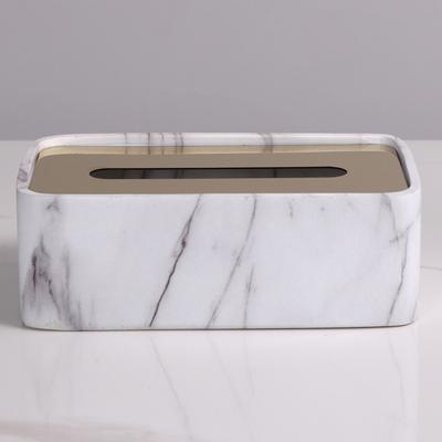 Moderní krabička na papírové kapesníky Obývací pokoj Lehký Luxusní Pryskyřice z nerezové oceli Špičkové ozdoby Konferenční stolek Jídelní stůl Model pokoje Měkké dekorace