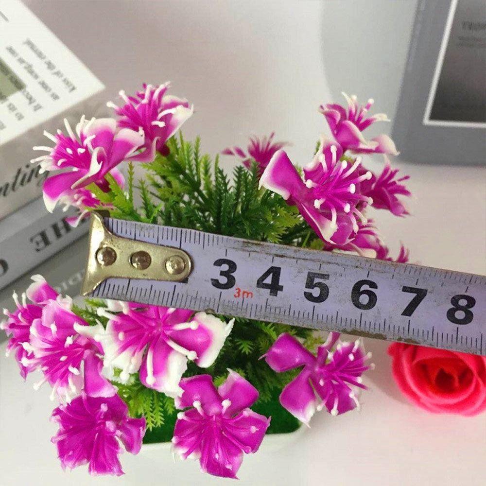 Minilandschaft Künstliche Rose Topfpflanze Künstliche Rose Bonsai Deko Set Hochzeitsfeier Dekoration