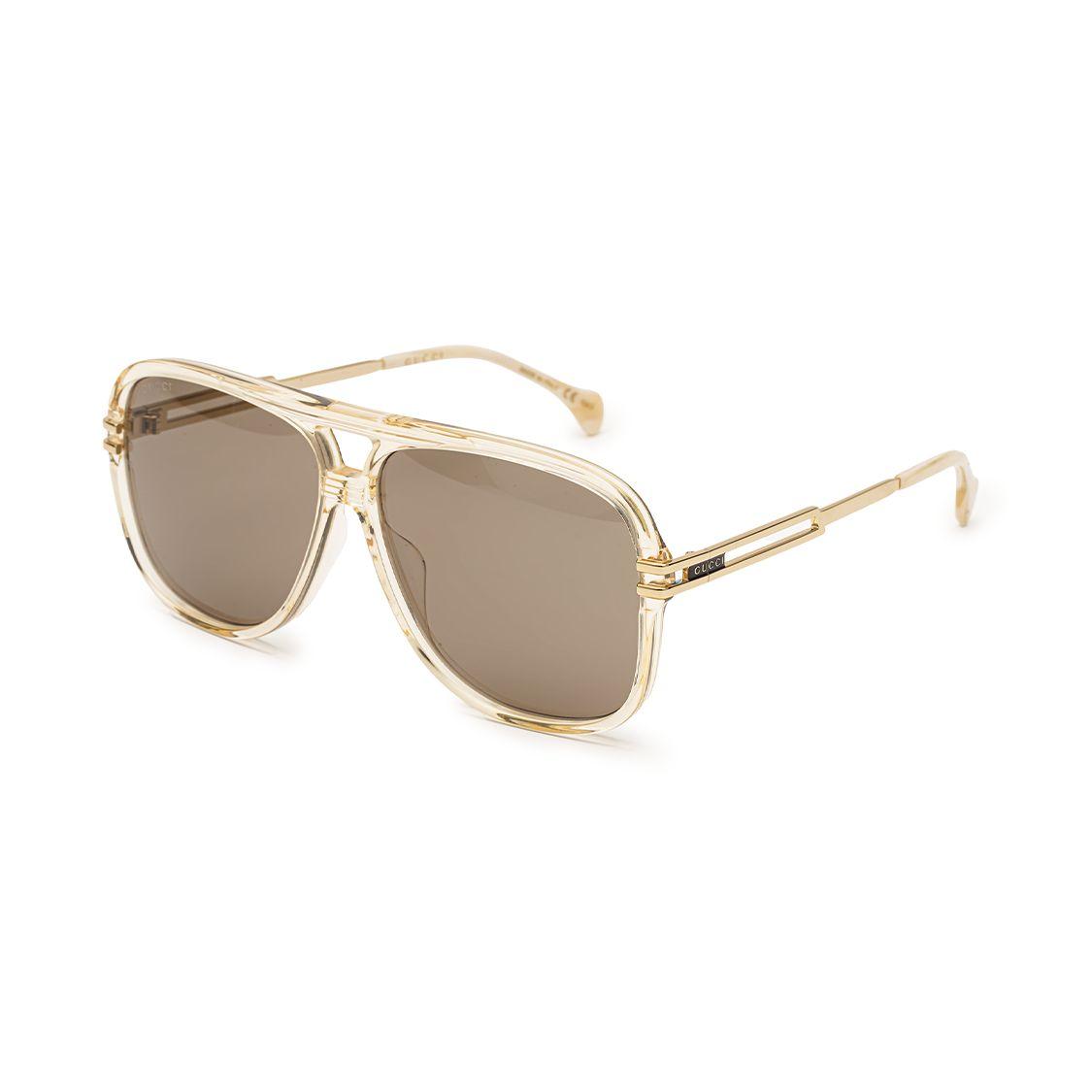 Gucci Men's Fashion Elegant Pilot Style Sunglasses Unisex Sunglasses Gg1105s-004 Cm