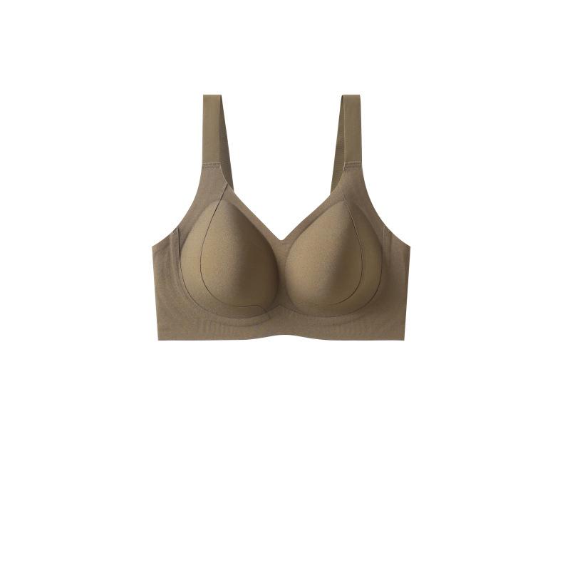 

Бесследный топ-бра с поддержкой, собирающий грудь, против провисания, удобный, без косточек, пуш-ап 5XL коричневый
