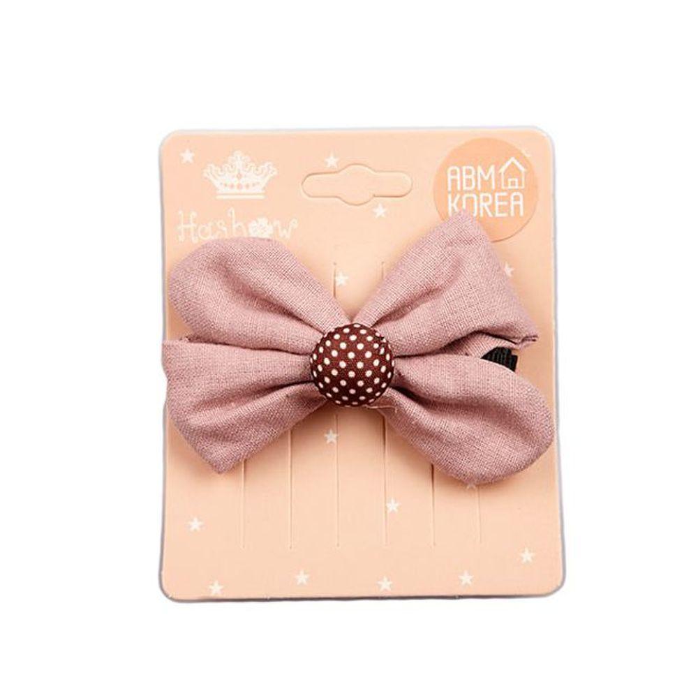 Ribbon Dot Brown Hairpin