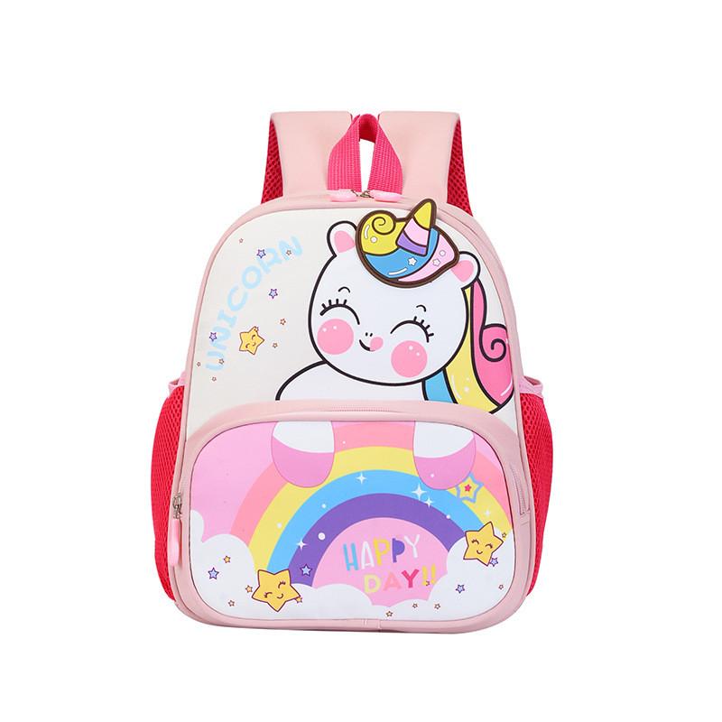 Cartoon Dinosaur Unicorn Backpack For Toddlers With Breathable Nylon For School Use