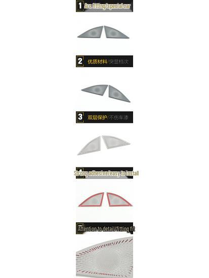 Front Speaker Cover Sequin for 2022 Highlander: Center Console & A-Pillar Panel Modification