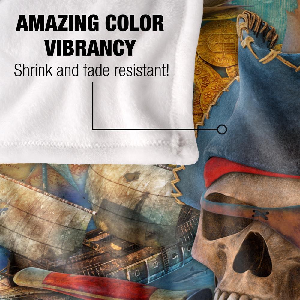 JQ Licensing James Piazza Silky Pirate Supersoft Blanket