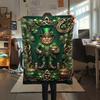 1 Stück St. Patrick's Day Motiv Flanelldecke, Hohe Qualität, Bequem für alle Jahreszeiten, Heimdekoration, Wärme und Komfort, Perfekt für Weihnachtsgeschenke W71