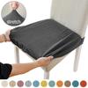 Housse de chaise en Jacquard sans dossier, housse de chaise pour salle à manger, maison, mariage, bureau, extensible, Anti-salissure, sans dossier, 1 pièce