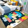 Soft Hopscotch Numbers Carpet Floor Mat Non-Slip Boys Girls Toddler Educational Runner Area Rug for Playroom Bedroom Classroom