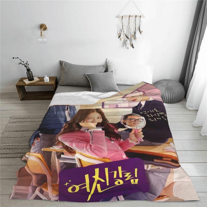 Custom Sofa Fleece True Beauty Throw Blanket Warm Flannel Hwang In Youp Cha EunWoo Blankets for Bed Car Couch Quilt