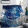 Everton FC Bedruckte Flanelldecke, weicher Überwurf für Schlafzimmer Sofa, waschbar, Fanartikel, tolles Geschenk.