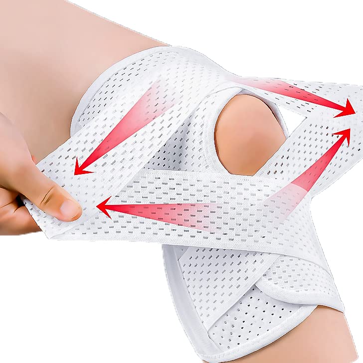

DALO Knee Pressure Knee Daily Left and Right Side Running Supporter, Thin, Band, Ligament, Stability, Stretchy, Breathable, Sports, Life, Unisex, Use, білий