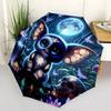 1 PC Automatic Folding Umbrella - Gremlins Pattern Portable Foldable Design With 8 Ribs Christmas Birthday Gifts