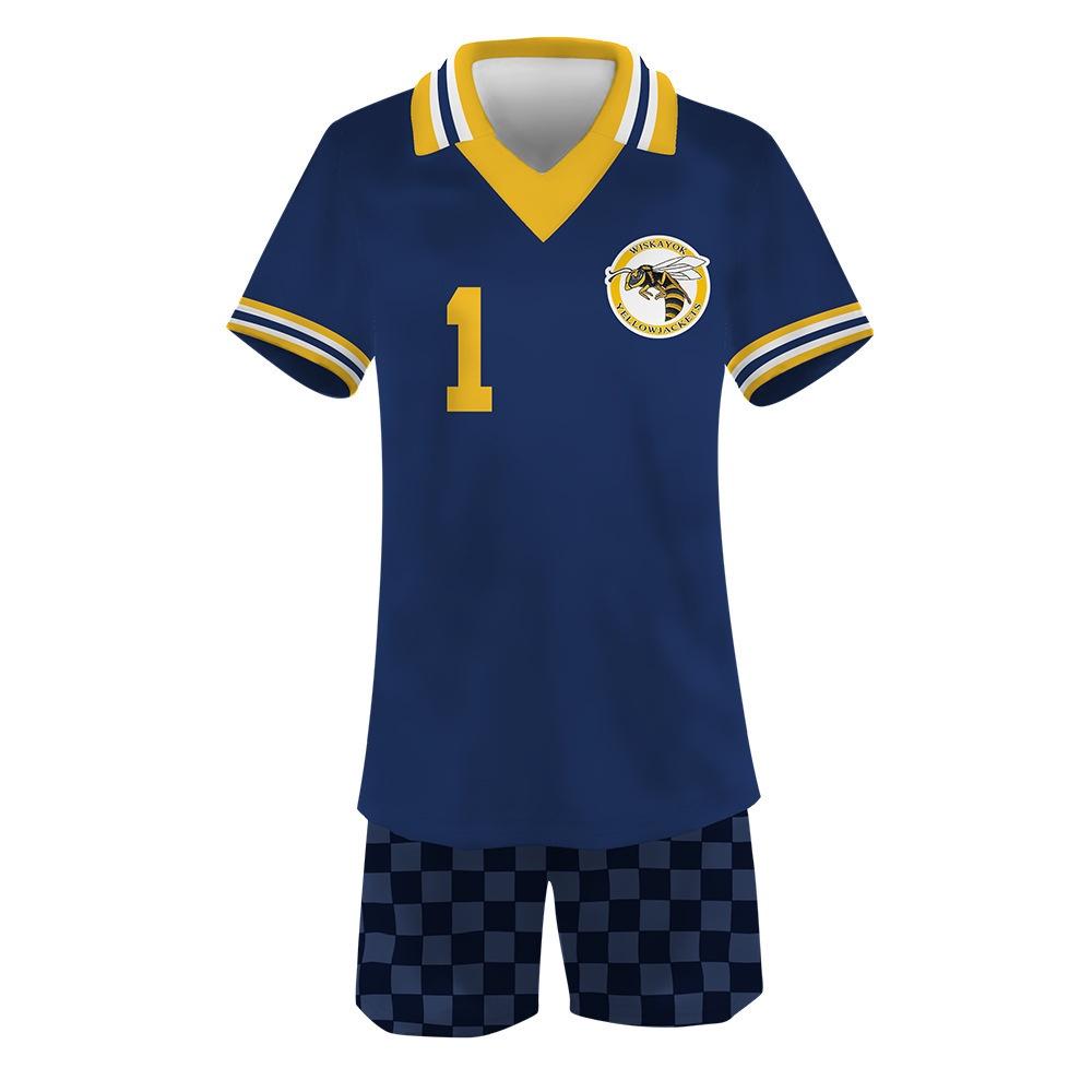 2 Season Yellowjackets Sports Shortsleeved Shorts Suit Number One To Sixteen