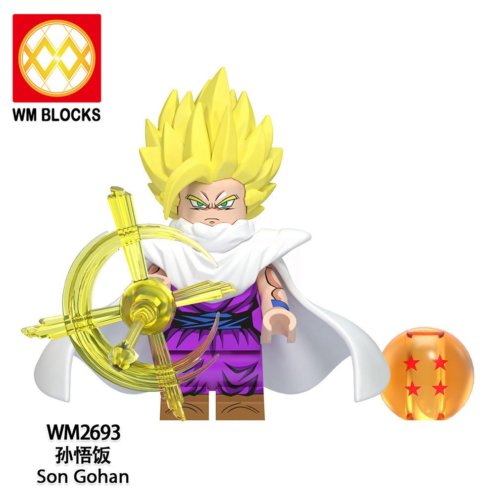 Wm6180 Wm6181 Dragon Ball Wukong Saiyan Building Block Villain Small Particle Puzzle Toy