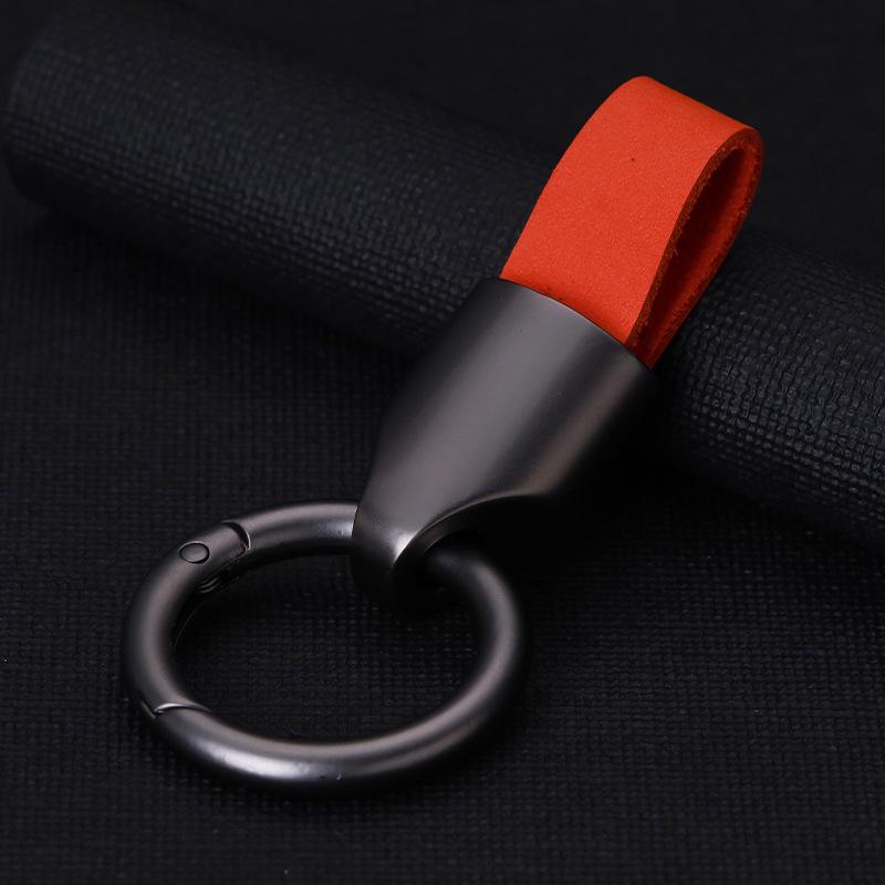 High-End Minimalist Suede Car Keychain Pendant for Men & Women
