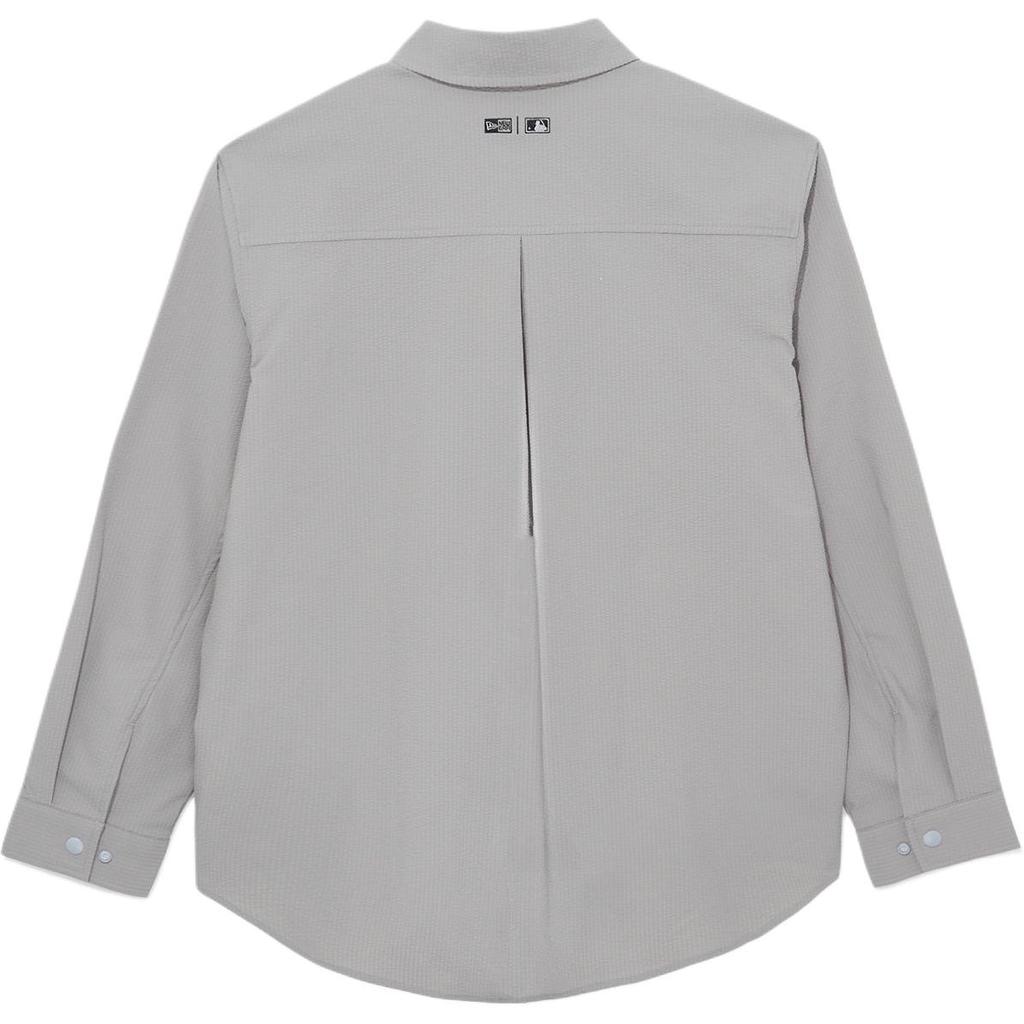 New Era SS26 Cute Pet Series MLB New York Yankees Simple Embroidered Logo Bubble Fabric Breathable Polo Long Sleeve Shirt Unisex shirts 14905176