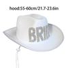 Rhinestone Bride Cowgirl Hat for Women Cosplay Cowboy Hat Bachelorette Party Hat Girl Headwear Wedding Party Accessories