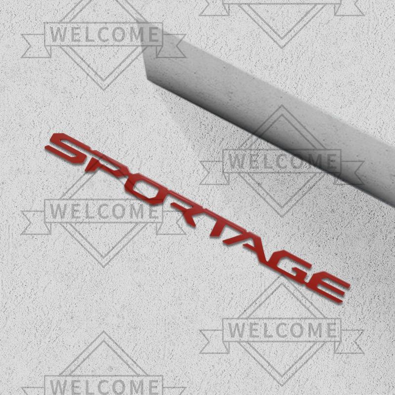 AANC1 Adesivi Auto 3D Per KIA Sportage Ibrido HEV GT Line LX EX SX Emblema Lettere Carrozzeria Auto Patch Bagagliaio Decorazione Accessori