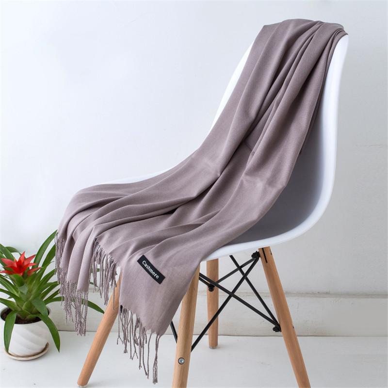 Summer Women Hijab Scarf Thin Shawls And Wraps Lady Solid Female Hijab Stoles Long Cashmere Pashmina Foulard Head Scarves