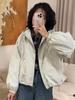 2025 Women's Spring Casual Hooded Windbreaker: Trendy Loose Short Jacket