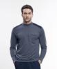 EXTRASPORTY Shoulder Confidence Men'S Color Block Long Sleeve Zip-Up T-Shirt 4 Colors