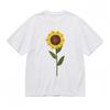 Women's Comfortable Breathable Classic T-Shirt Mens Womens Tees Top Minimalist Sunflower Cotton Tee
