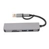 5 In 1 USB3.0 Hub 3 USB Storage Card Memory Card Ports 5Gbps USB C Hub USB Splitter USB C Dongle USB Docking Station