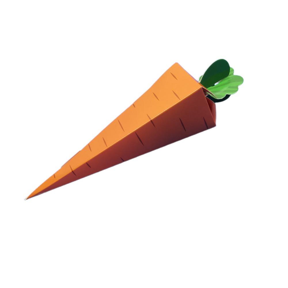 

50pcs/set Empty Easter Candy Box Cone Shaped Snack Packaging Bags Biscuit Box Kids Birthday оранжевый