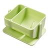 Beauty Sponge Blender Holder Powder Puff Organizer Makeup Powder Puff Sponge Holder Display Stand Double Compartment