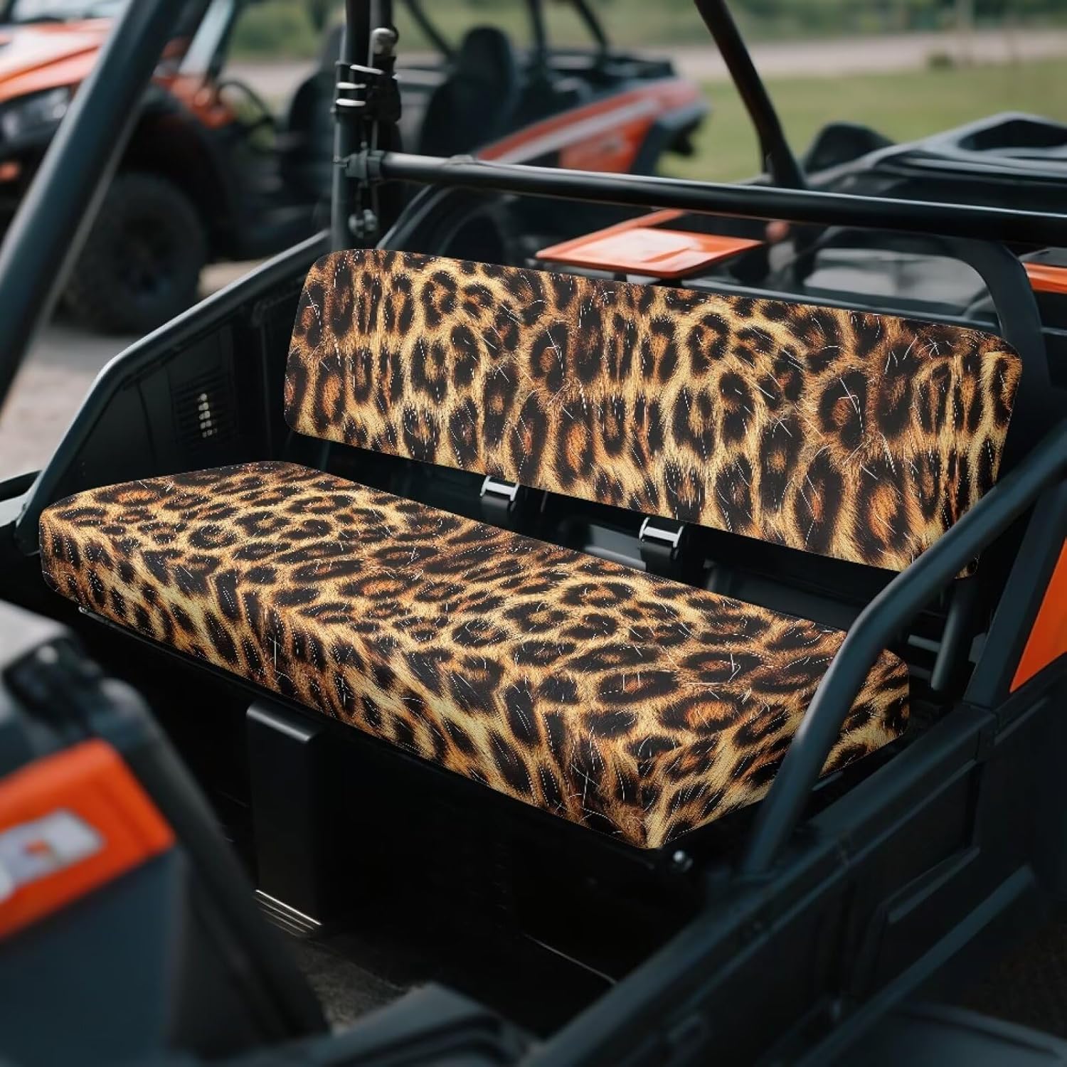 

UTV Seat Covers Anti-Slip Anti-Scratch Seat Pad Cover Compatible with Kawasaki Mule 600/610 2005-2016 & Mule SX 2017-2023,Turquoise Native Geometric цветной печати леопарда