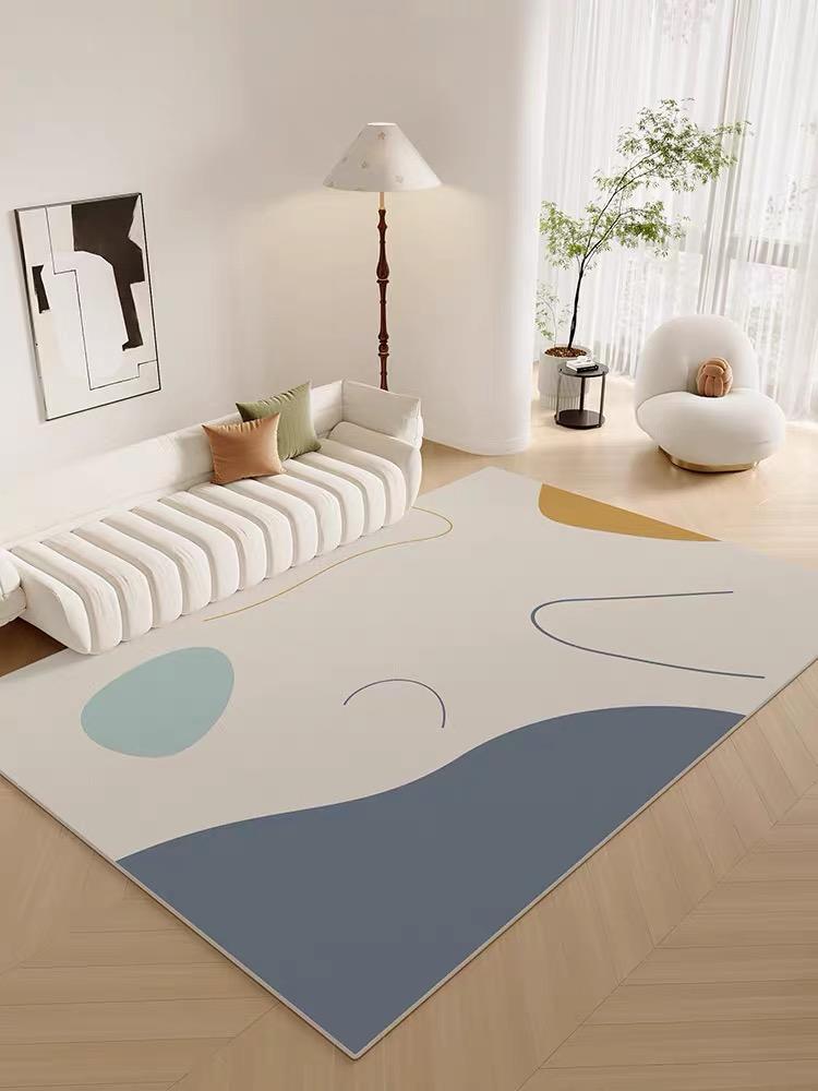 

Простой геометрический кристальный бархатный ковер, нескользящий и устойчивый к грязи, коврик для дивана, журнального столика, большой ковер для гостиной 1200MMx1600MM