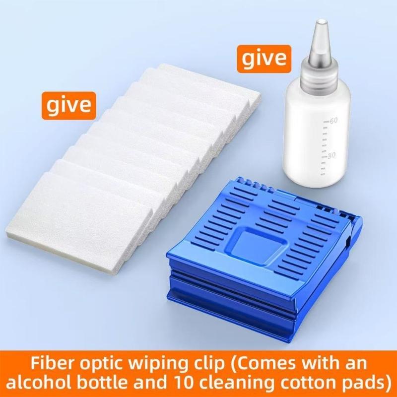 Optional Optical Fiber Cleaning Clamp And Fiber Cleaning Tool Kit Include Empty Bottle Replacement