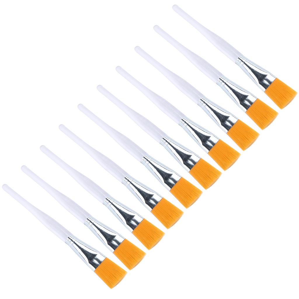 10PCS Face Mask Brush Applying Sleeping Mask Soft Applicator Brushes Plastic Handle
