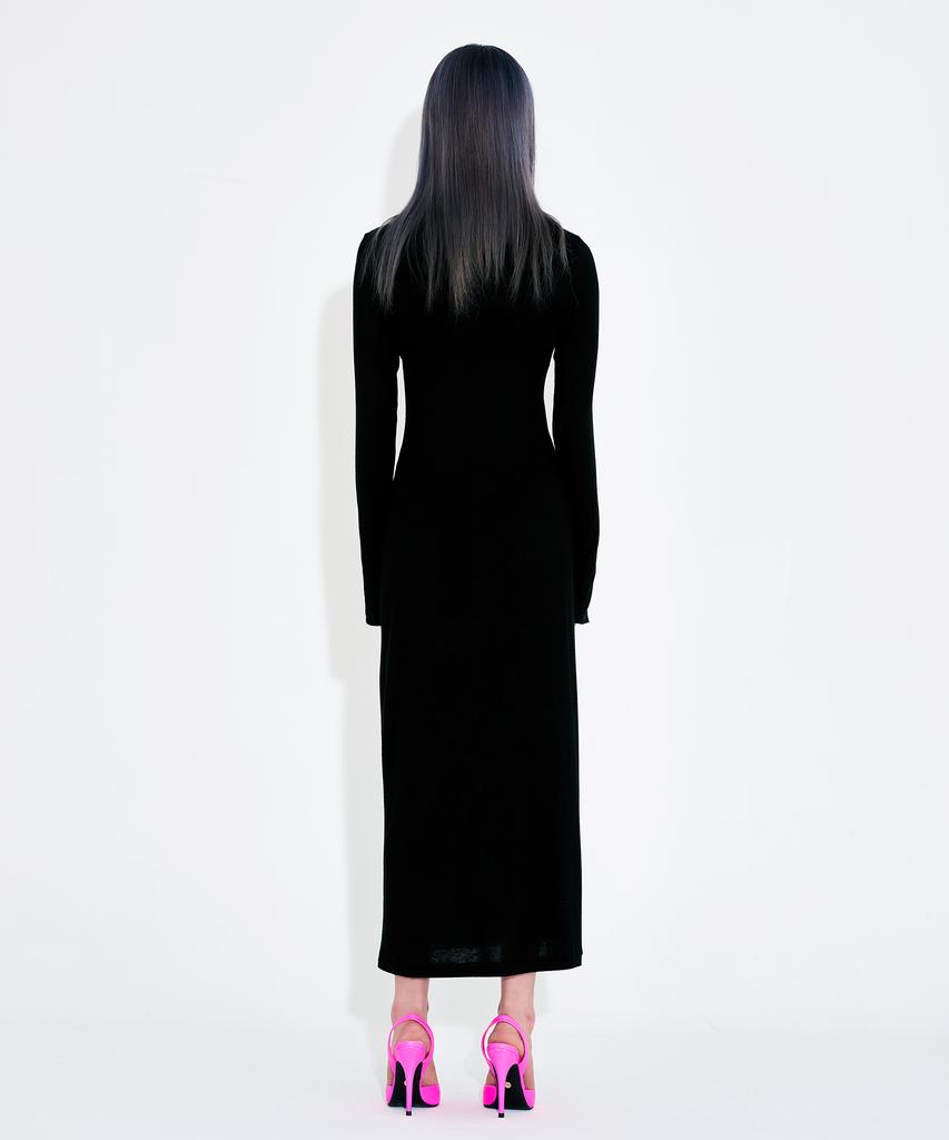 WARDOG Sheer Comfort Finger Loop Long Dress