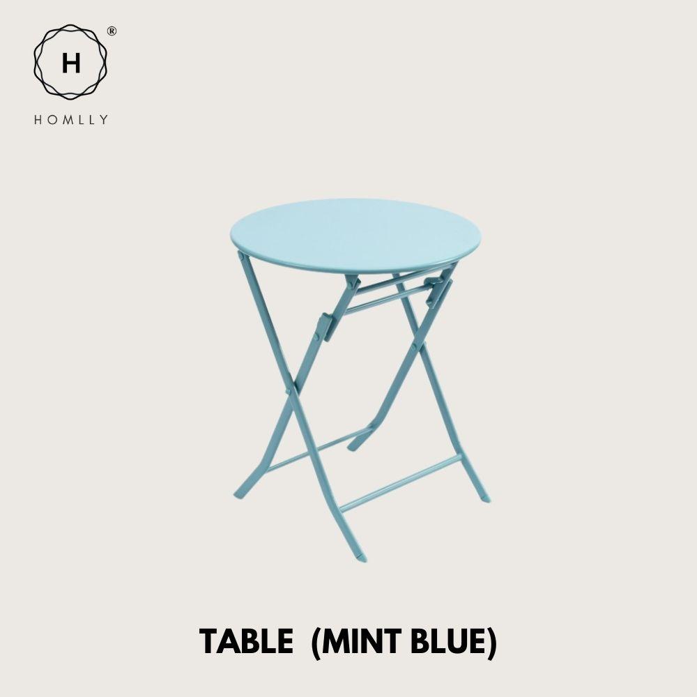 Homlly Ostoo Folding Outdoor Patio Balcony Table and Chairs (2PCS)