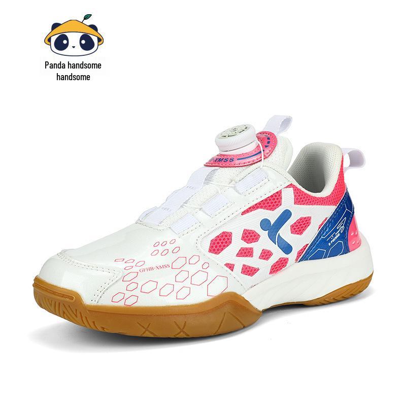 

Kids Breathable Non-Slip Badminton Shoes for Boys & Girls - Shock-Absorbing, Trendy Training Sneakers for Competitions Size 35, Insole Length 22.5cm