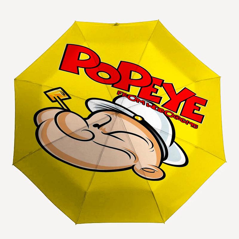 

1pc Popeye Automatic Open/Close Umbrella with 8-Rib Windproof Canopy10148